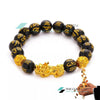 TCC™ Black Obsidian Goodluck Fengshui Pixiu Wealth Charm Bracelet
